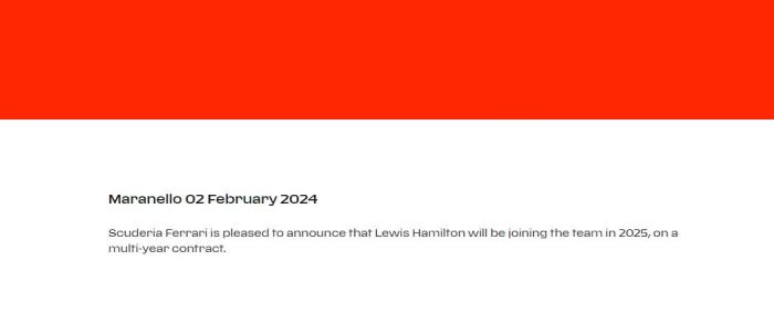 转投法拉利后，汉密尔顿距离成为“八冠王”还